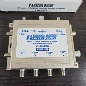 Perfect Vision PVMS-8EP 8 Satellite Receiver Outputs